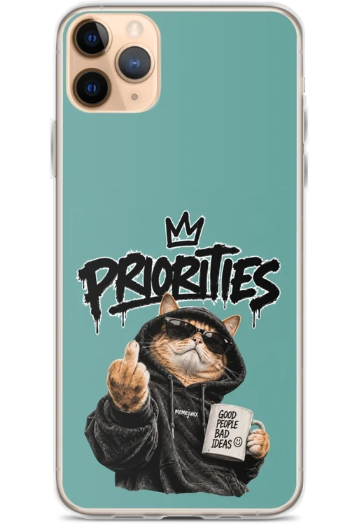 Cat With Priorities Attitude - Phone Case