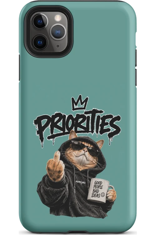 Cat With Priorities Attitude - Phone Case