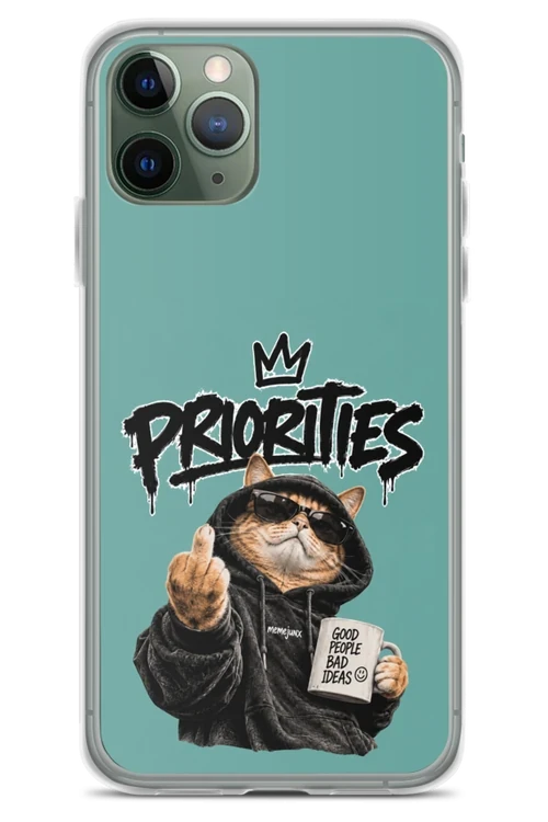 Cat With Priorities Attitude - Phone Case