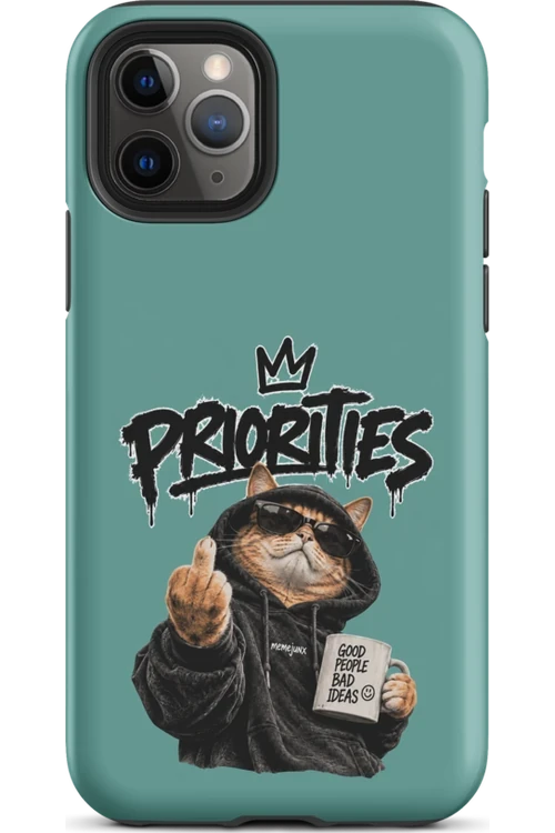 Cat With Priorities Attitude - Phone Case