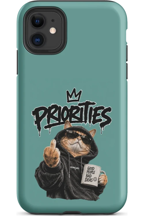 Cat With Priorities Attitude - Phone Case
