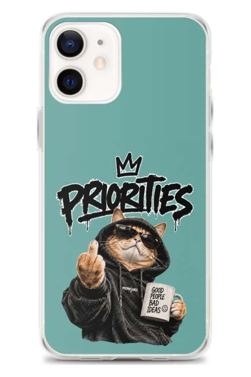 Cat With Priorities Attitude - Phone Case