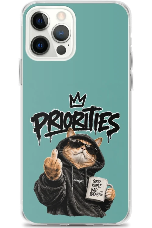 Cat With Priorities Attitude - Phone Case