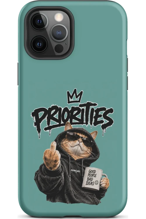 Cat With Priorities Attitude - Phone Case