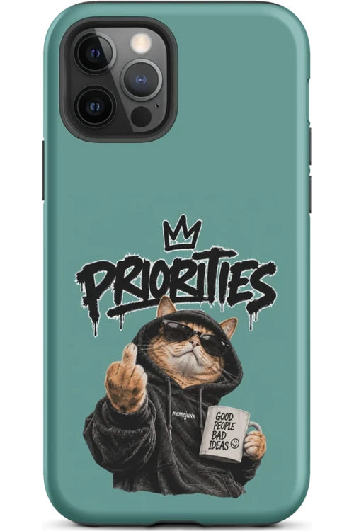 Cat With Priorities Attitude - Phone Case