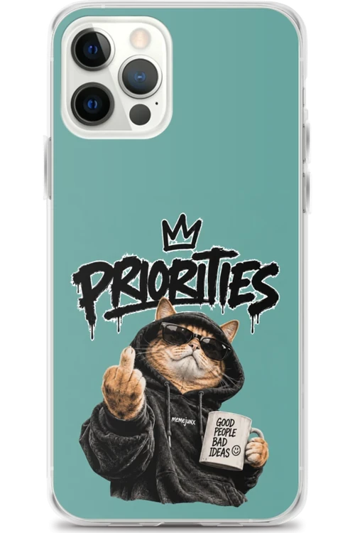 Cat With Priorities Attitude - Phone Case