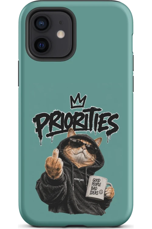Cat With Priorities Attitude - Phone Case
