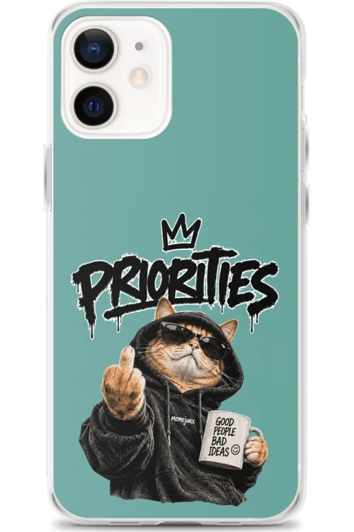 Cat With Priorities Attitude - Phone Case