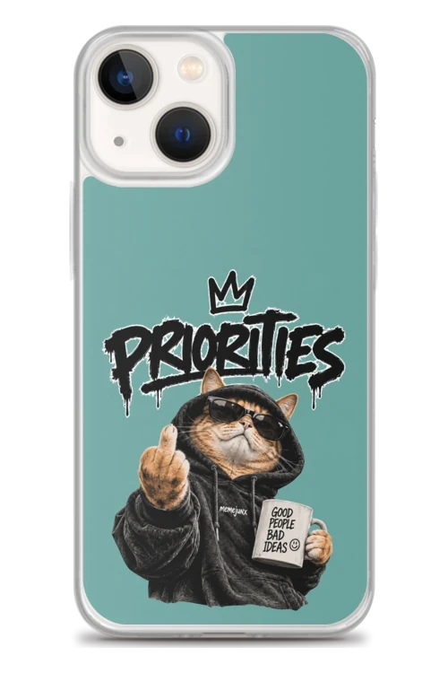 Cat With Priorities Attitude - Phone Case