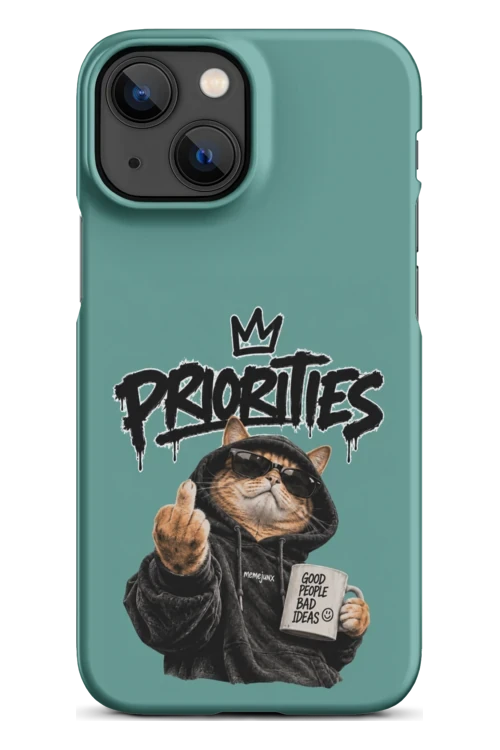 Cat With Priorities Attitude - Phone Case