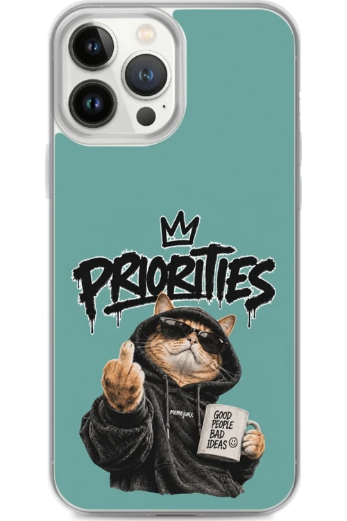 Cat With Priorities Attitude - Phone Case