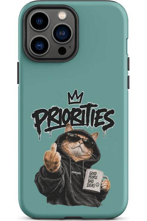 Cat With Priorities Attitude - Phone Case