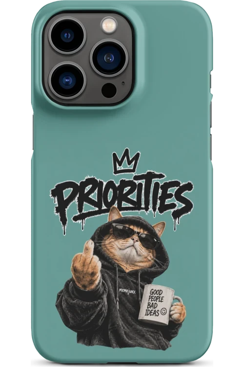 Cat With Priorities Attitude - Phone Case