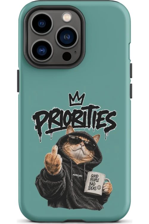 Cat With Priorities Attitude - Phone Case