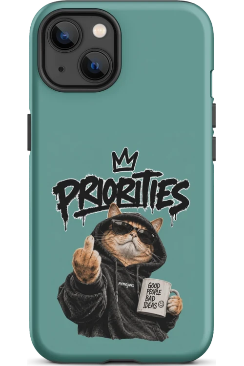 Cat With Priorities Attitude - Phone Case