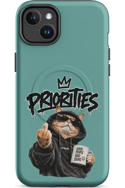Cat With Priorities Attitude - Phone Case