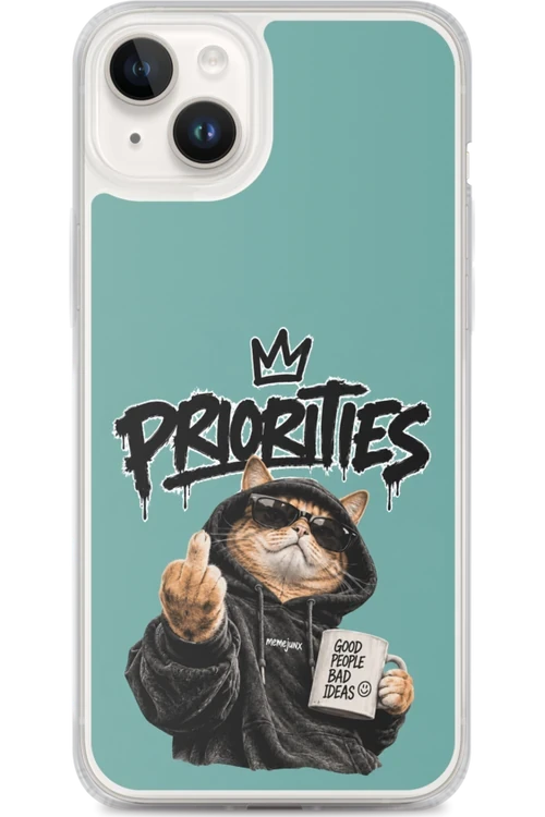 Cat With Priorities Attitude - Phone Case