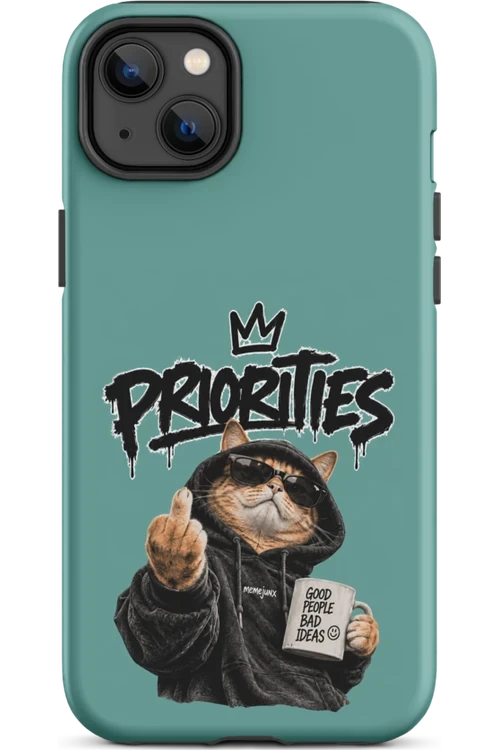 Cat With Priorities Attitude - Phone Case