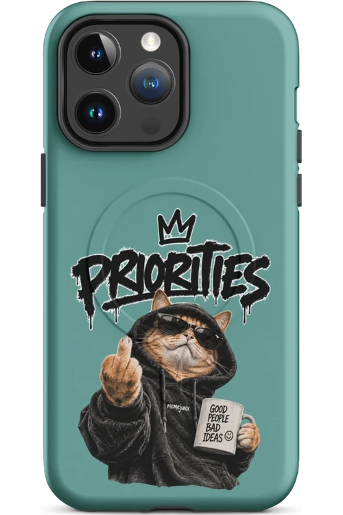 Cat With Priorities Attitude - Phone Case