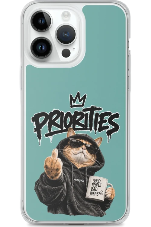Cat With Priorities Attitude - Phone Case