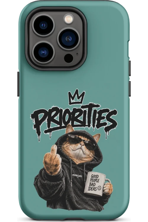Cat With Priorities Attitude - Phone Case