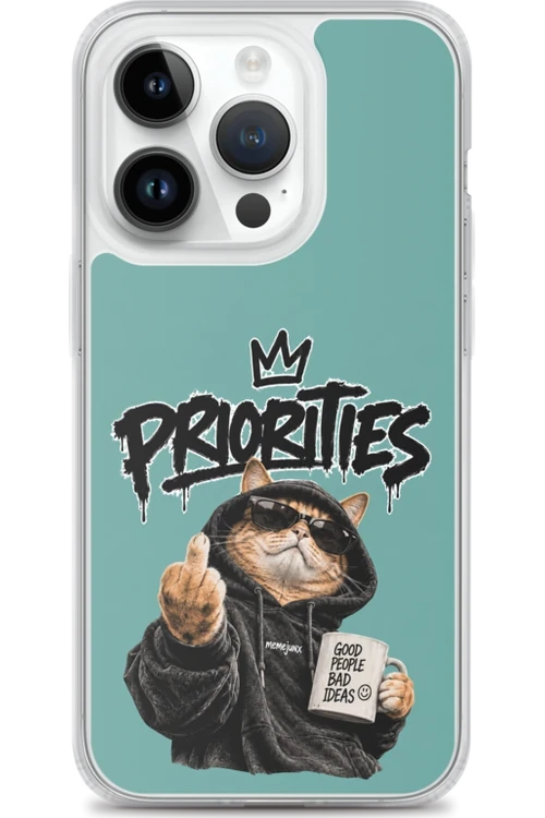 Cat With Priorities Attitude - Phone Case