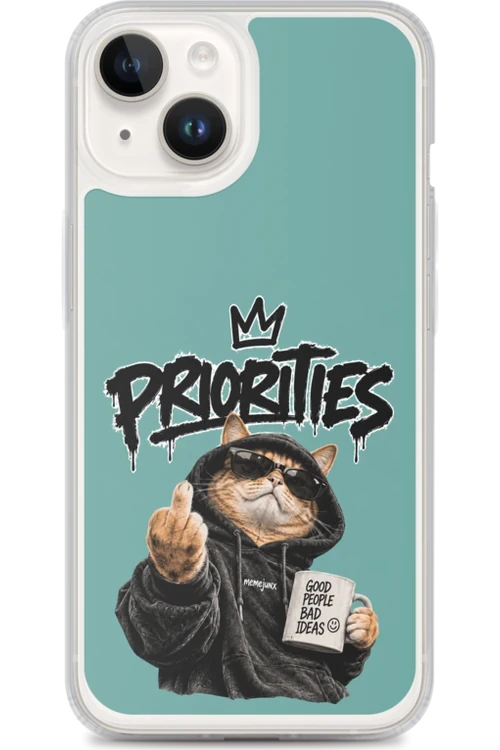 Cat With Priorities Attitude - Phone Case