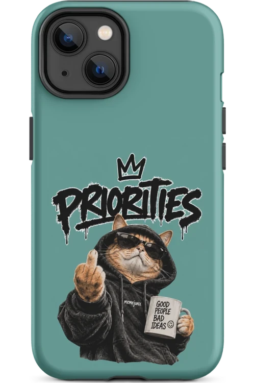 Cat With Priorities Attitude - Phone Case