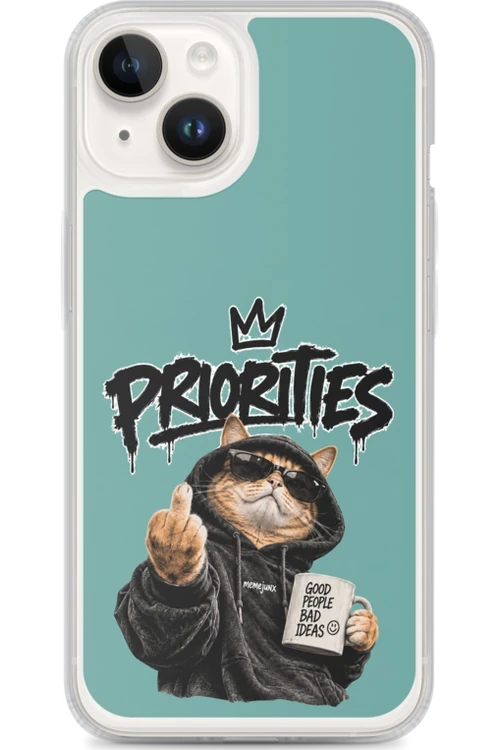 Cat With Priorities Attitude - Phone Case
