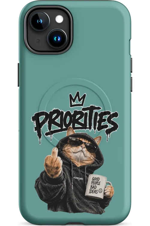 Cat With Priorities Attitude - Phone Case