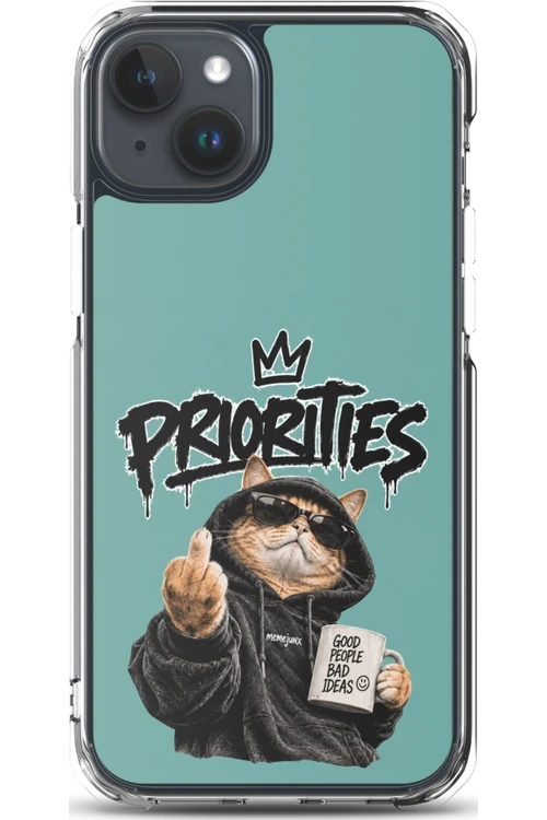 Cat With Priorities Attitude - Phone Case