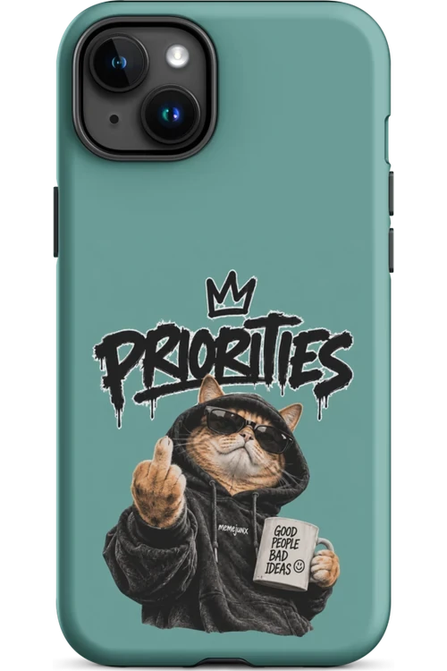 Cat With Priorities Attitude - Phone Case