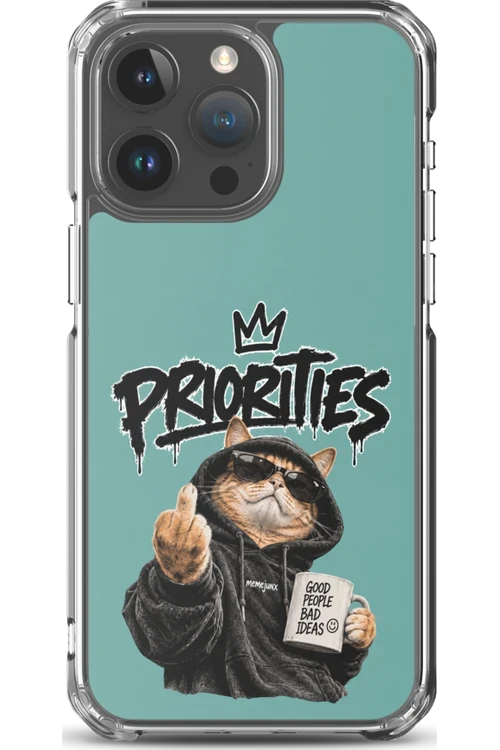 Cat With Priorities Attitude - Phone Case