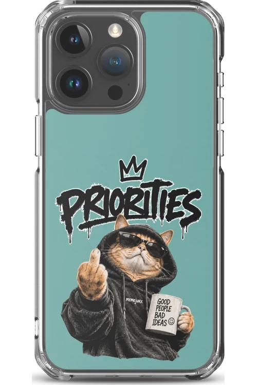 Cat With Priorities Attitude - Phone Case
