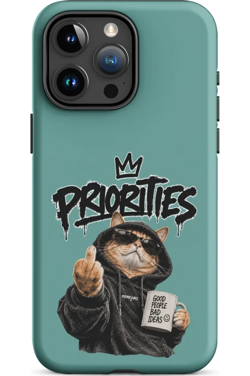 Cat With Priorities Attitude - Phone Case