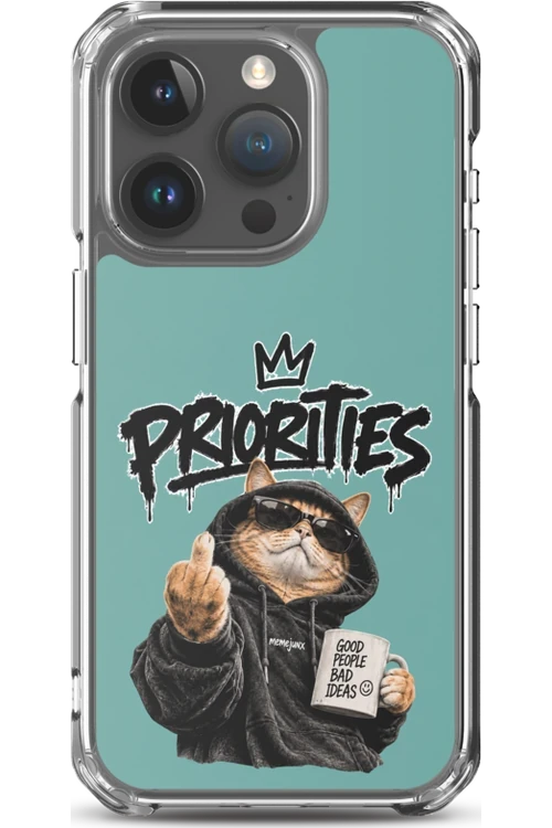 Cat With Priorities Attitude - Phone Case