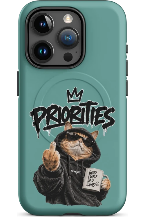 Cat With Priorities Attitude - Phone Case