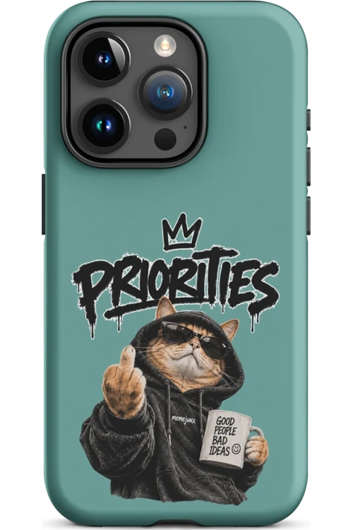 Cat With Priorities Attitude - Phone Case