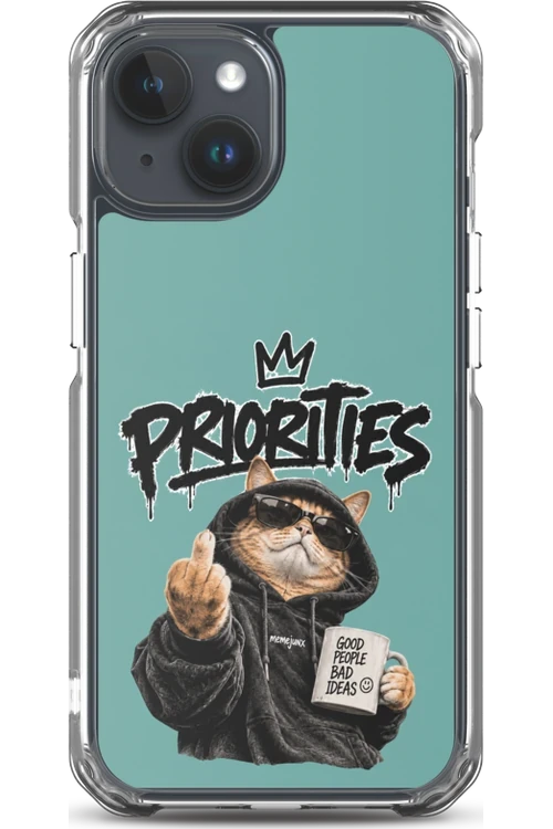 Cat With Priorities Attitude - Phone Case