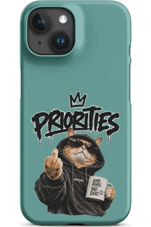 Cat With Priorities Attitude - Phone Case