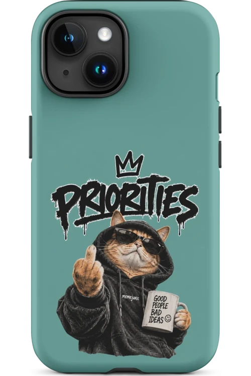 Cat With Priorities Attitude - Phone Case