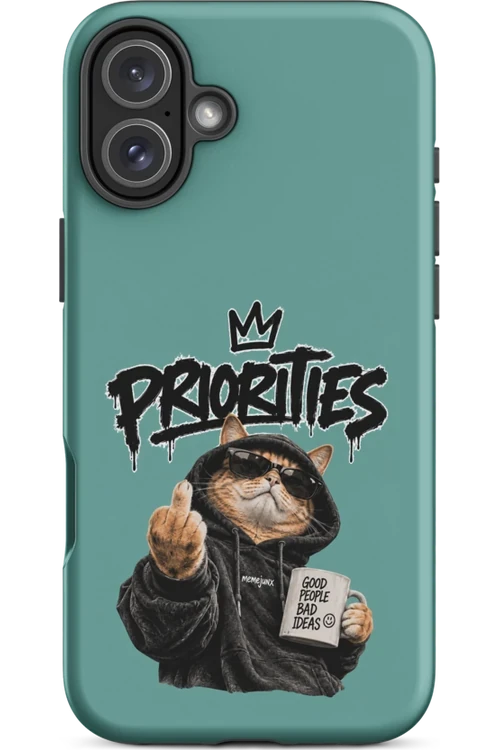 Cat With Priorities Attitude - Phone Case
