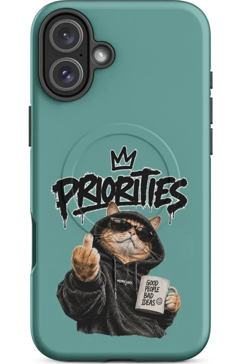 Cat With Priorities Attitude - Phone Case