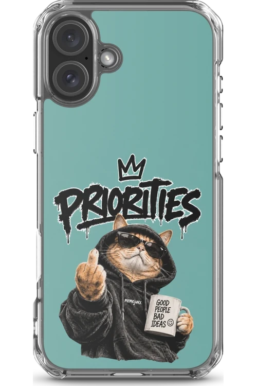 Cat With Priorities Attitude - Phone Case