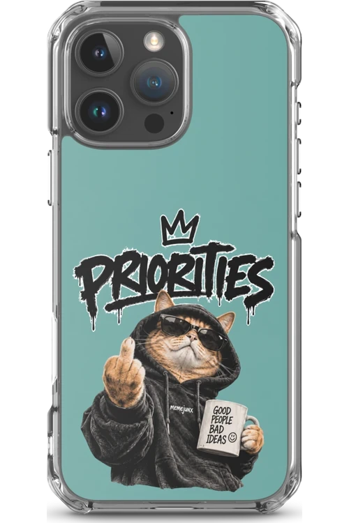 Cat With Priorities Attitude - Phone Case