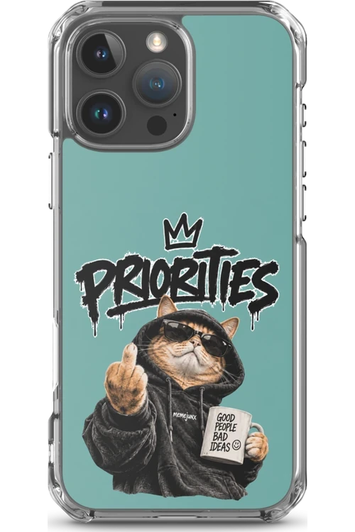 Cat With Priorities Attitude - Phone Case