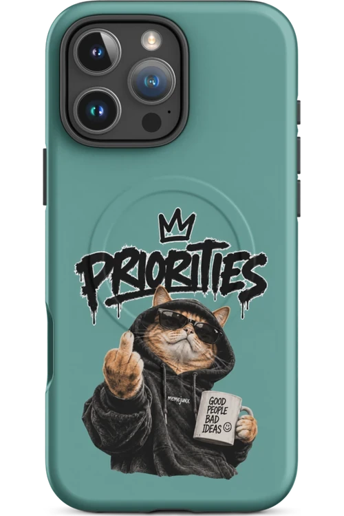 Cat With Priorities Attitude - Phone Case