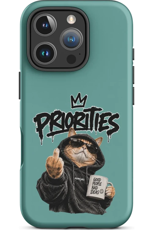 Cat With Priorities Attitude - Phone Case