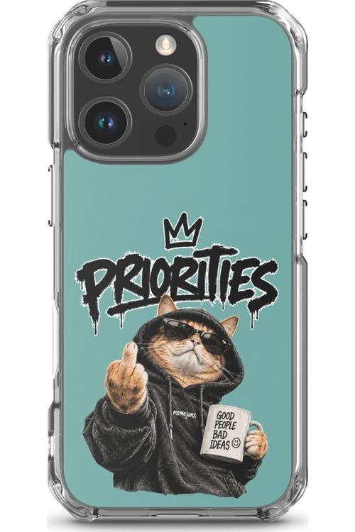 Cat With Priorities Attitude - Phone Case