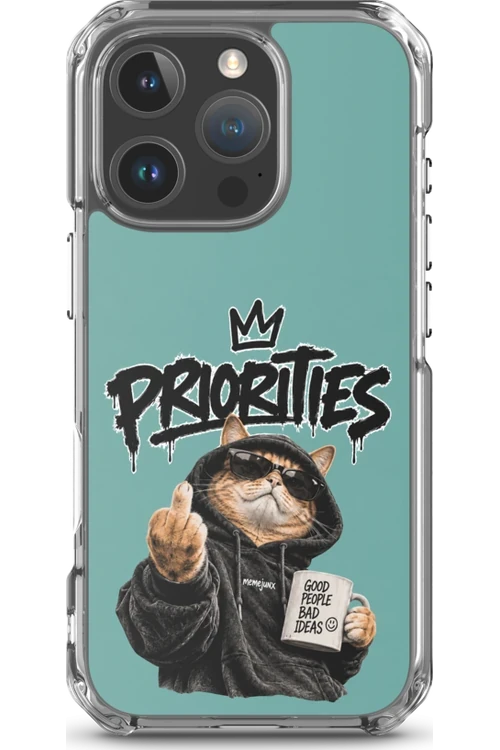 Cat With Priorities Attitude - Phone Case